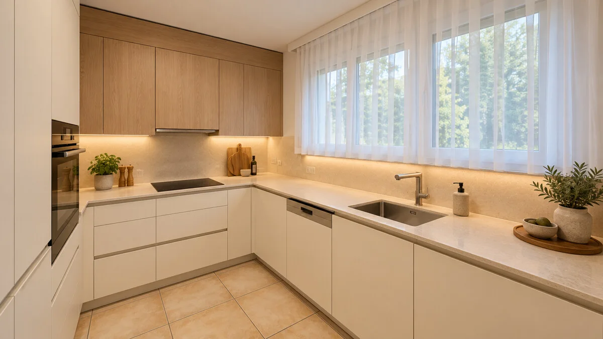 4.5-Zimmer-Wohnung Fehraltorf – helle L-Küche