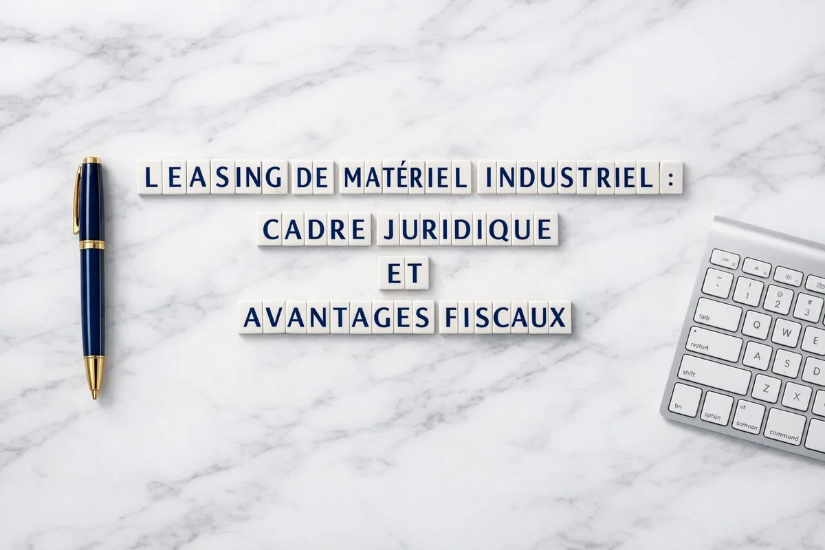 Leasing de matériel industriel : cadre juridique et avantages fiscaux