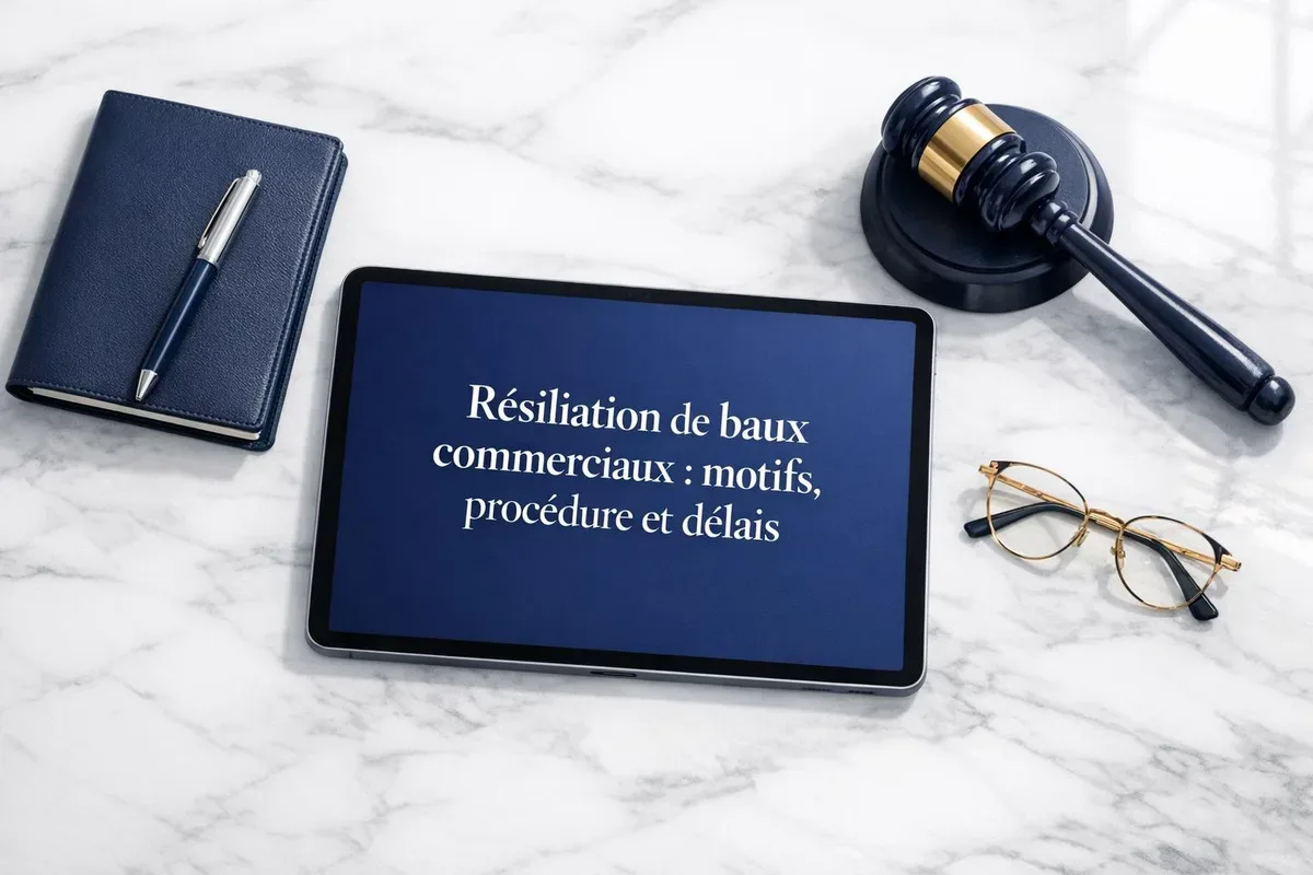 Avocat et chef d'entreprise examinant un contrat de bail commercial lors d'une consultation juridique