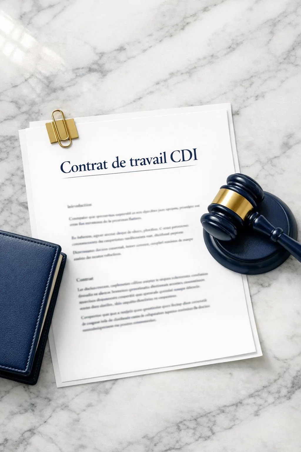 Contrat de travail CDI