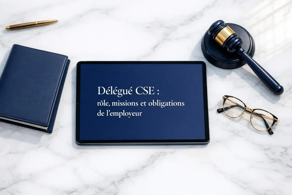 Délégués du comité social et économique réunis en séance plénière avec l'employeur