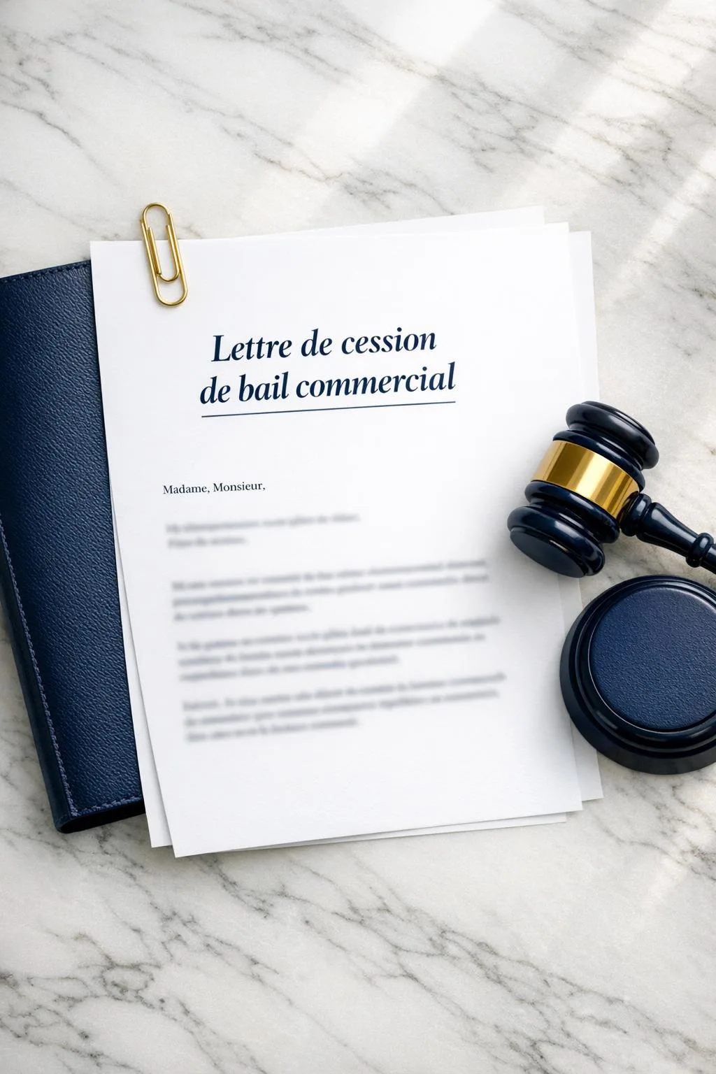Lettre de cession de bail commercial