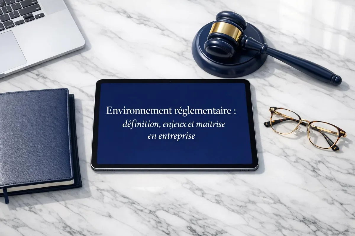 Dirigeants analysant la conformité réglementaire lors d'une réunion stratégique avec documents juridiques