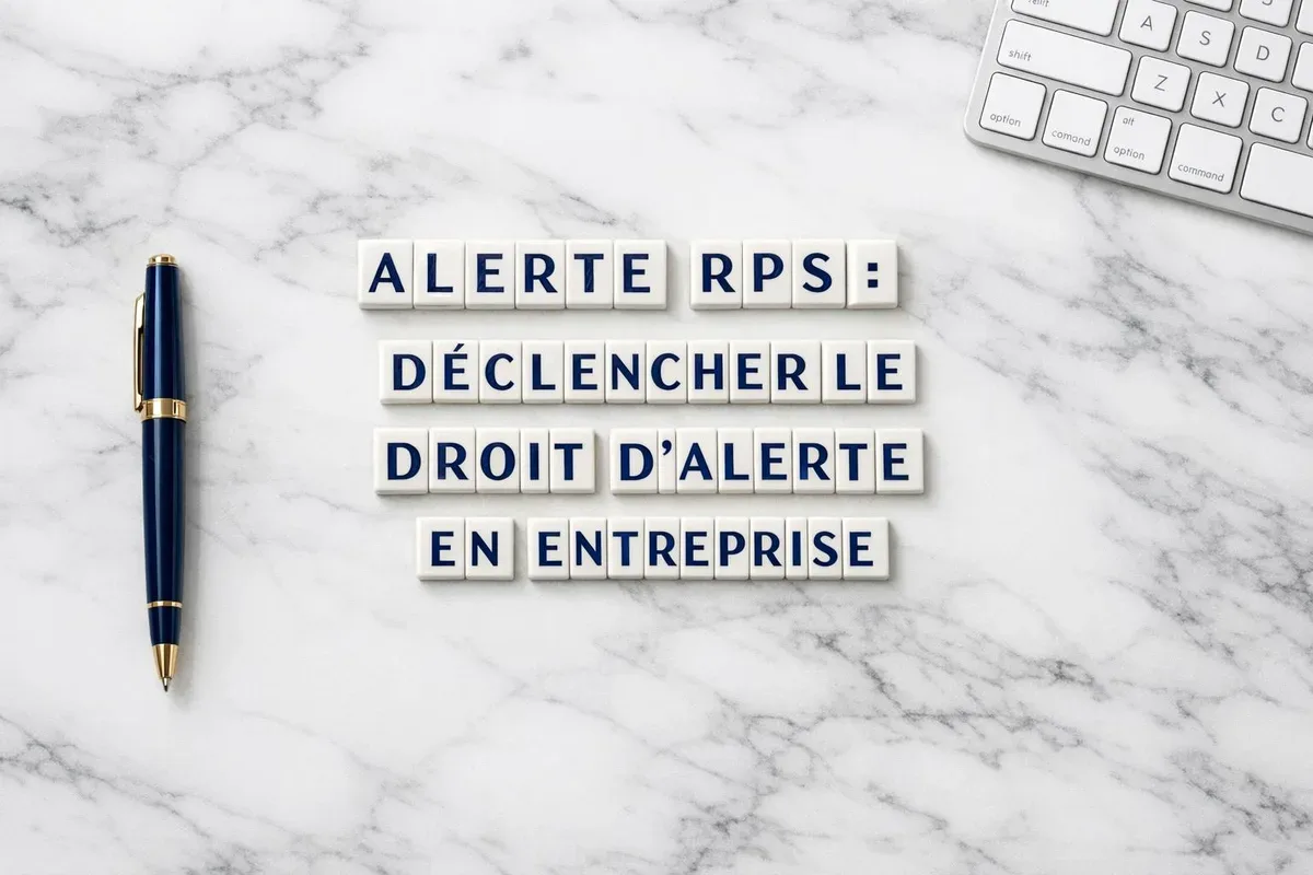 Réunion du CSE examinant une situation de risques psychosociaux nécessitant un droit d'alerte immédiat