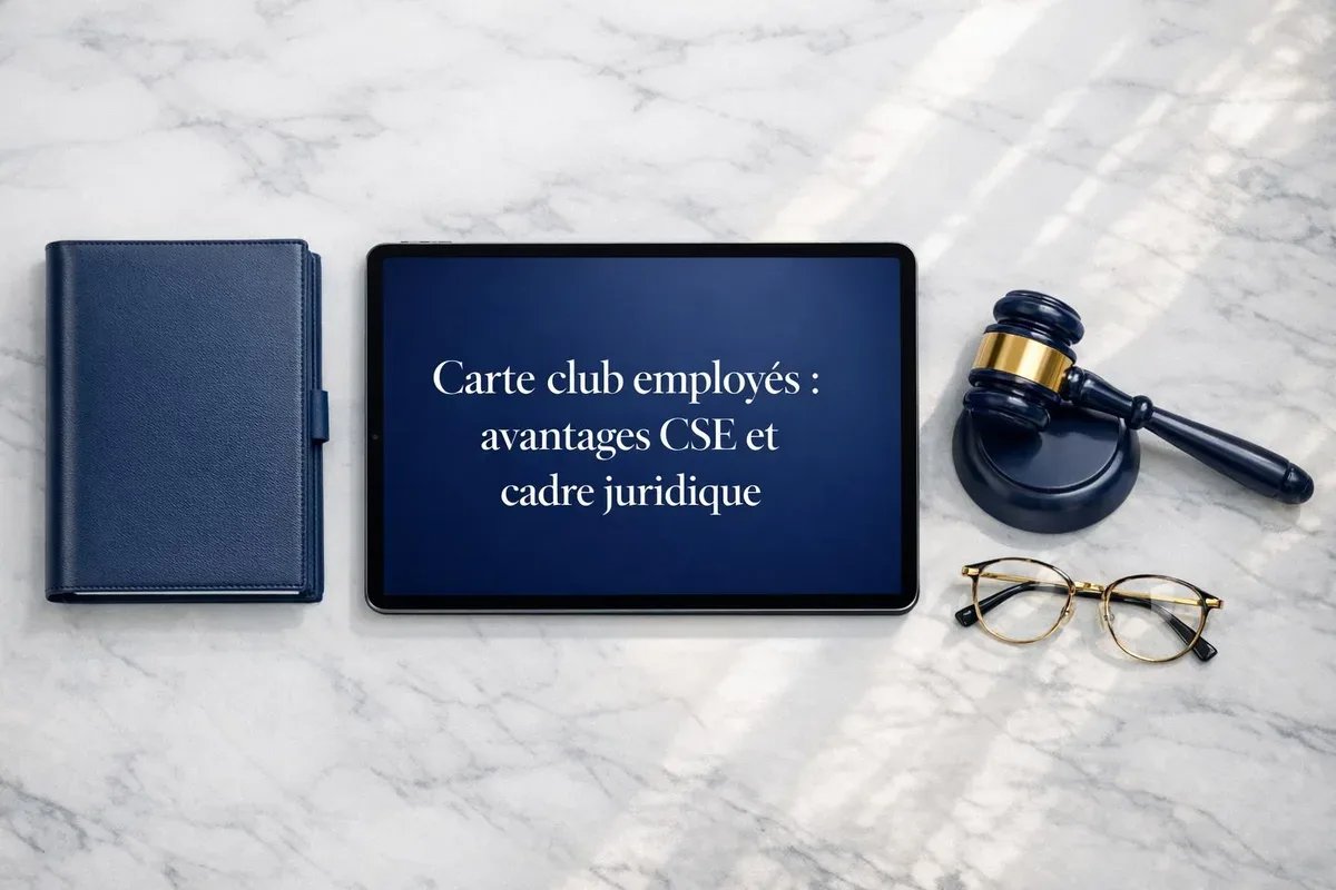 Salarié utilisant sa carte avantages pour un achat, bénéficiant des prestations du comité social et économique