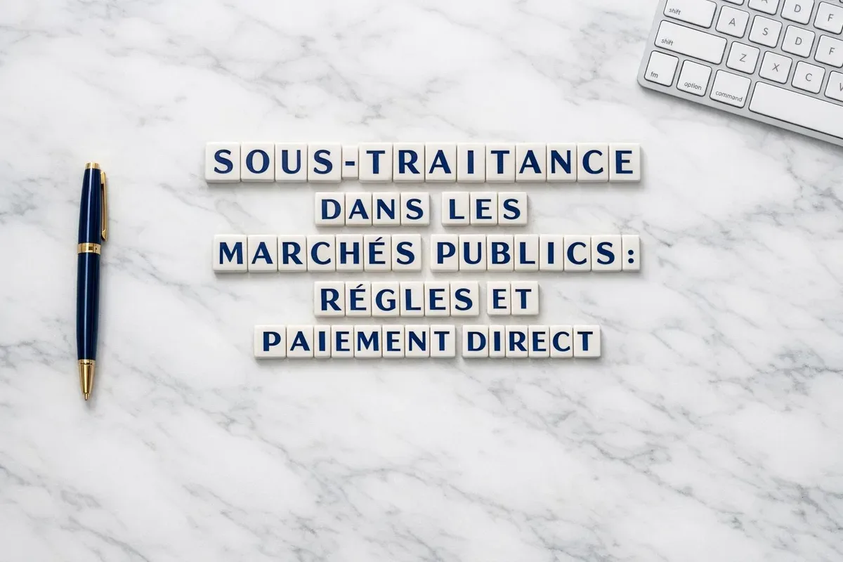 Contrat de sous-traitance signé entre entreprises titulaire et sous-traitant pour un marché public
