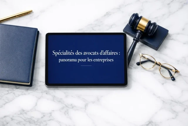 Avocats en réunion de travail autour d'une table avec documents juridiques et ordinateurs portables