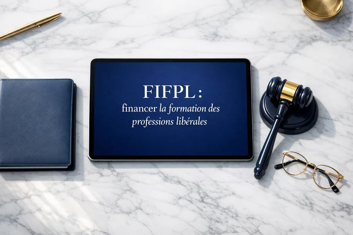 Professionnel libéral consultant un dossier de demande de prise en charge de formation continue