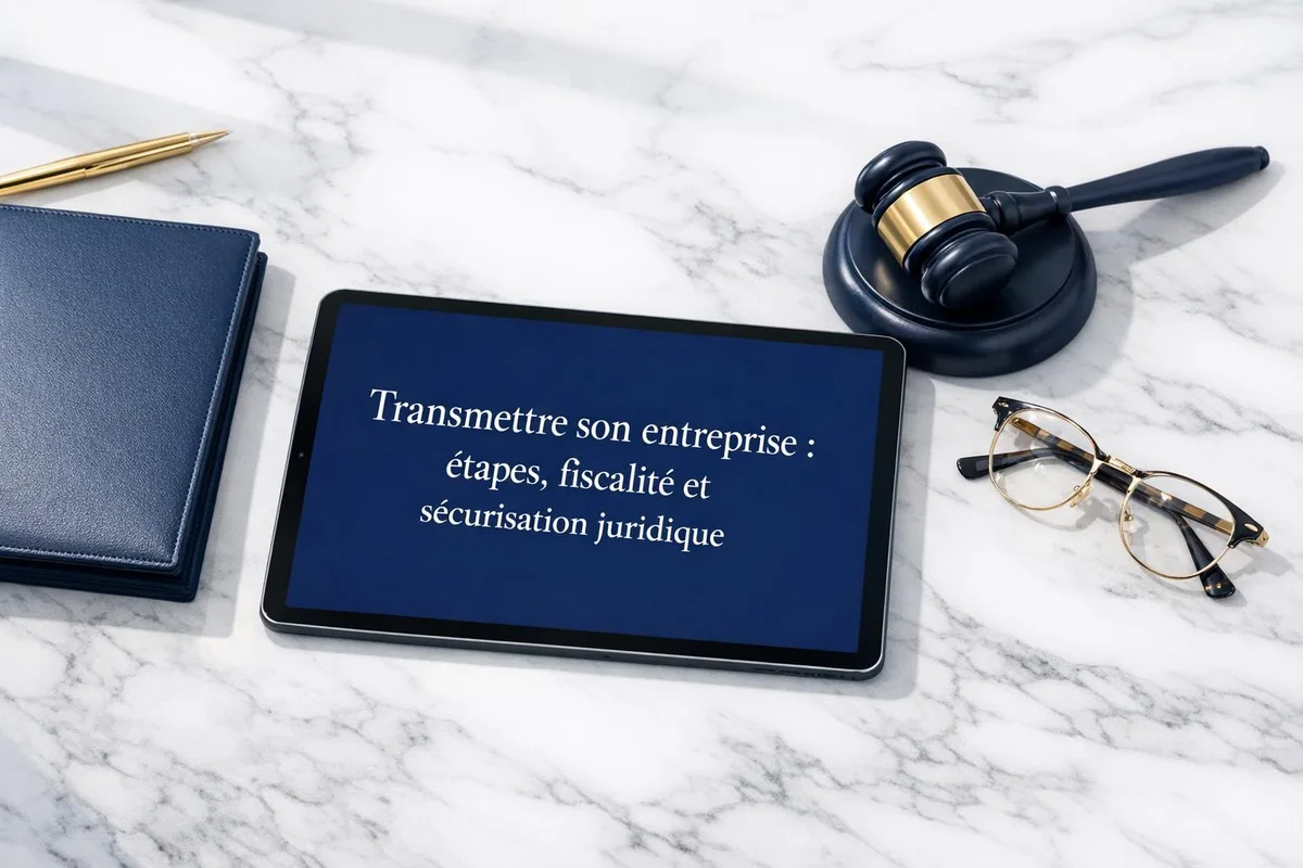Dirigeant et conseil examinant les documents de transmission d'entreprise lors d'une réunion de préparation
