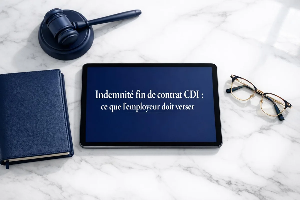 Employeur calculant les indemnités de rupture dues au salarié en CDI lors de la fin du contrat de travail