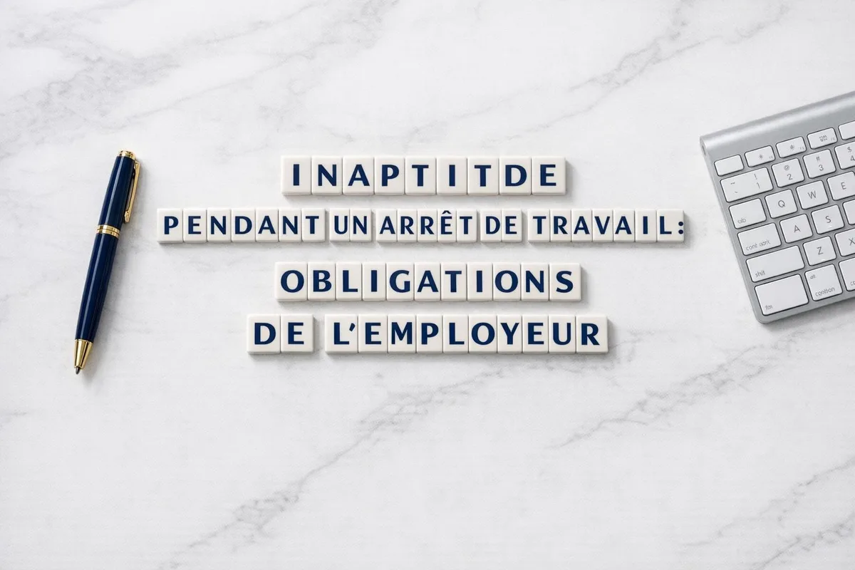 Employeur recevant un avis d'inaptitude du médecin du travail pendant l'arrêt maladie d'un salarié