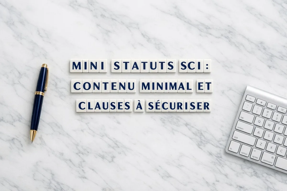 Associés signant l'acte constitutif d'une société civile immobilière devant notaire