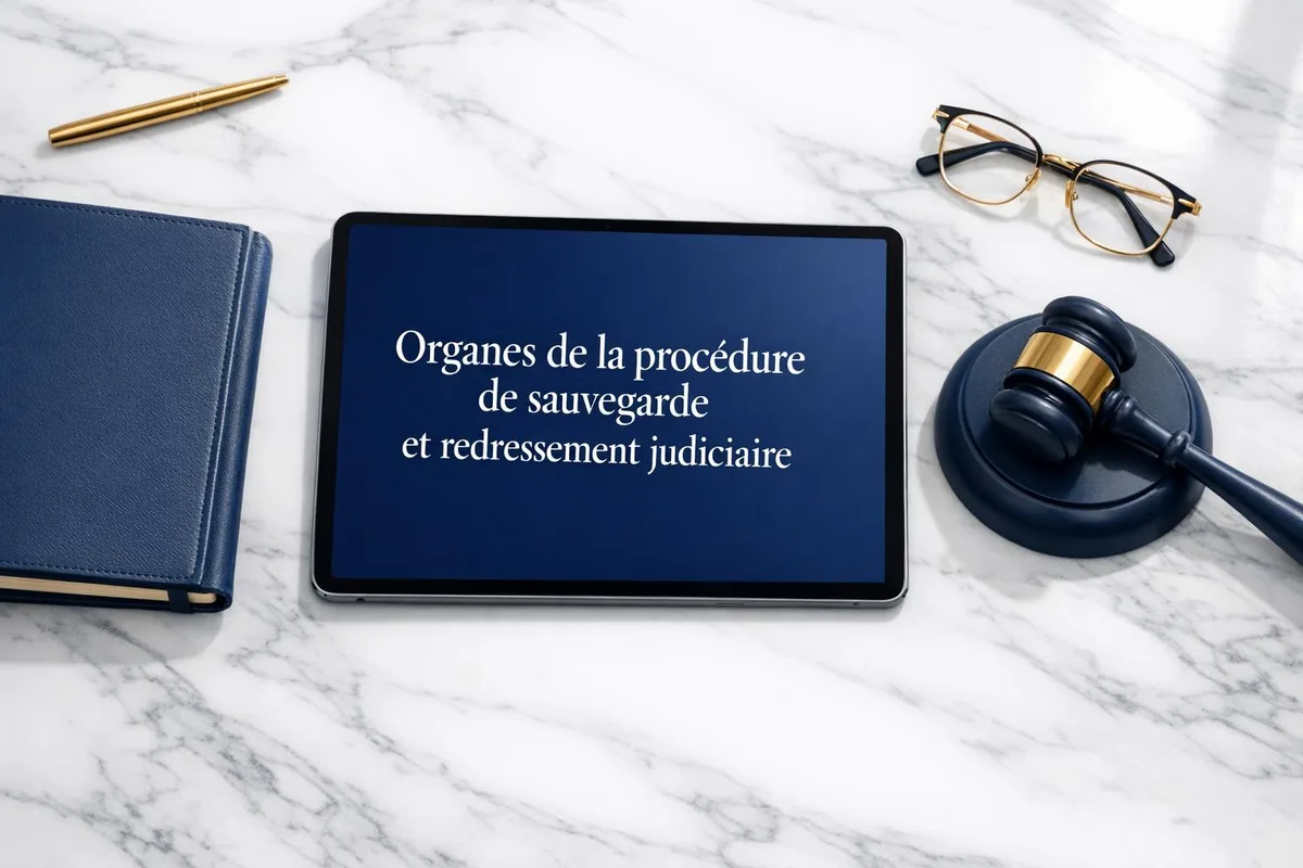 Organes de la procédure de sauvegarde et redressement judiciaire
