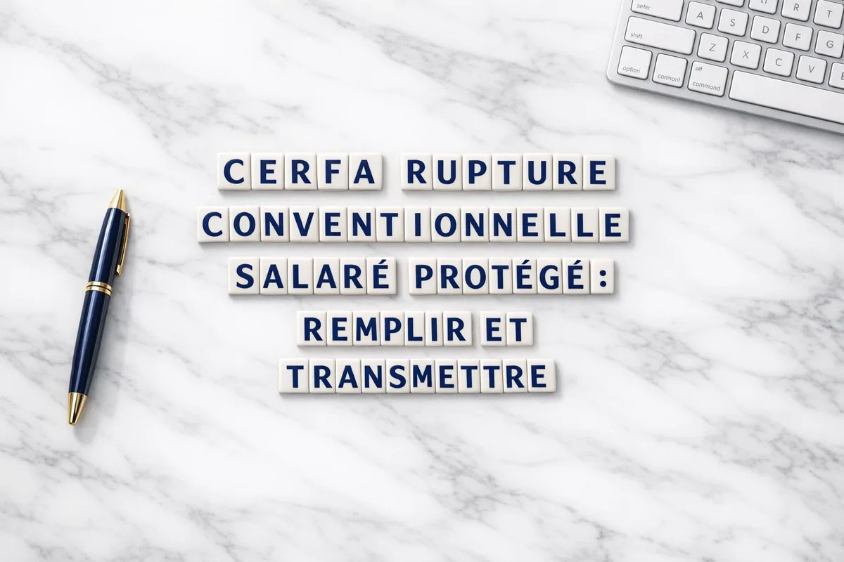 Formulaire administratif et stylo sur un bureau, symbolisant les démarches de rupture conventionnelle