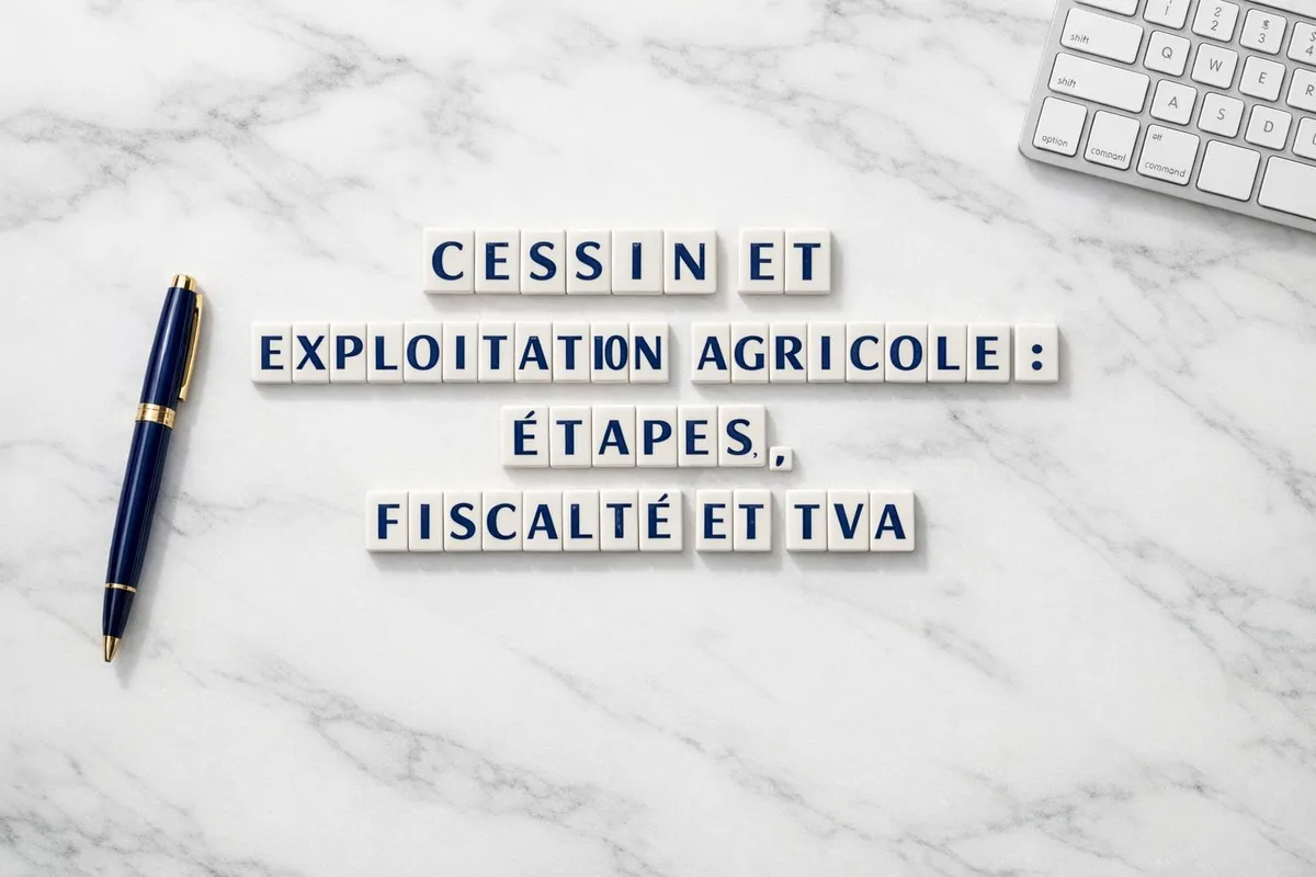 Transmission d'exploitation entre agriculteurs lors d'une cession avec documents fiscaux et parcelles cultivées