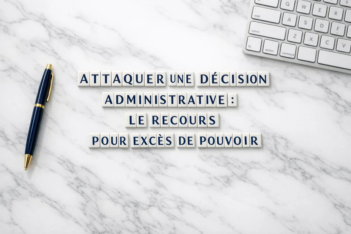 Dossier contentieux ouvert devant le Conseil d'État pour annulation d'un acte administratif illégal