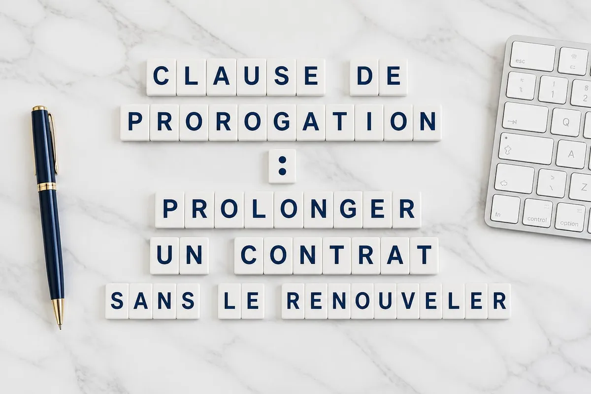 Deux professionnels examinant un document contractuel avec une clause de prolongation automatique