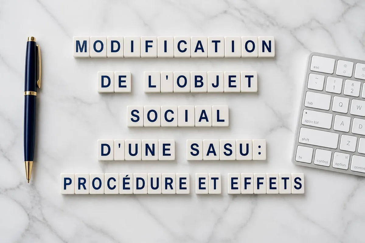 Entrepreneur modifiant les statuts de sa SASU lors d'une assemblée générale extraordinaire pour changer d'activité