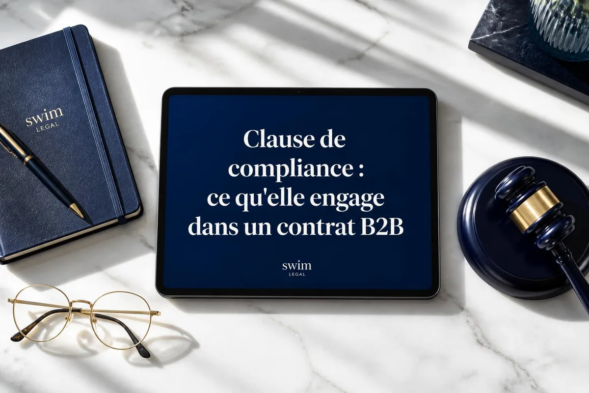 Deux dirigeants d'entreprise examinant les clauses d'un contrat commercial lors d'une négociation B2B