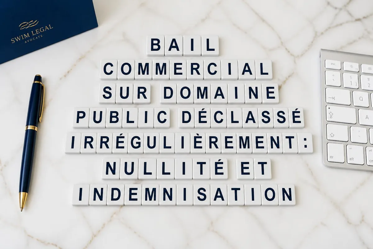 Façade de commerce occupant un bien domanial après déclassement contesté du domaine public