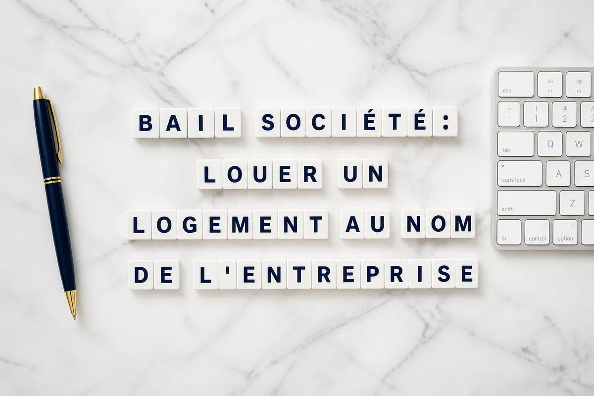 Contrat de bail commercial signé entre propriétaire et représentant d'entreprise pour location de logement de fonction