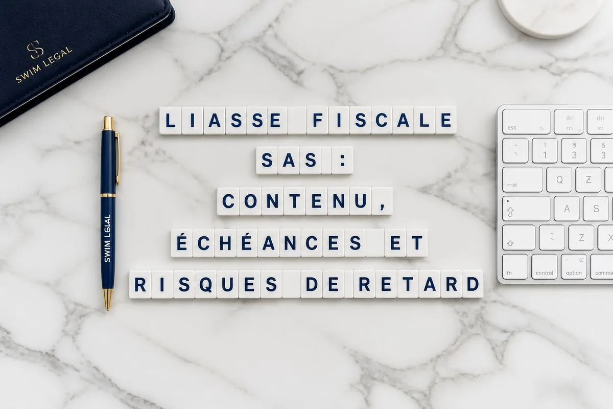 Dirigeants examinant documents comptables et déclarations fiscales lors de la préparation de la liasse annuelle d'une société