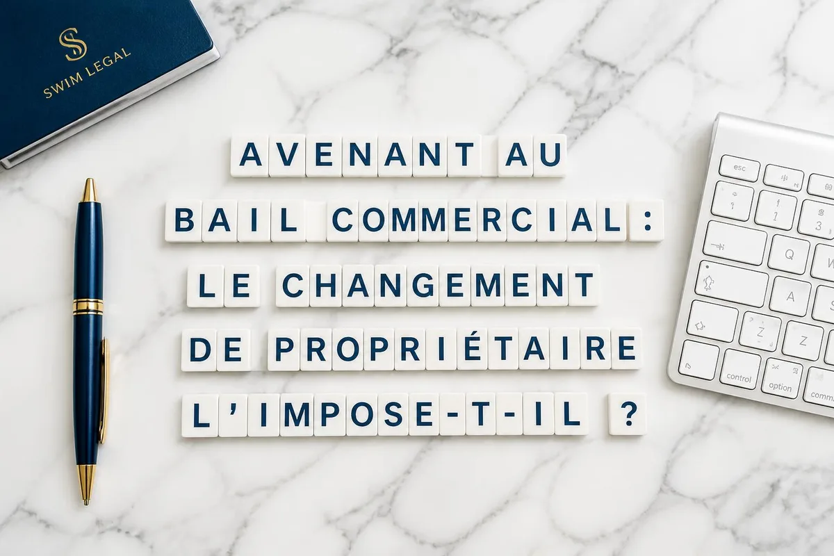 Propriétaire et locataire commerçant signant un avenant suite à une cession de murs commerciaux