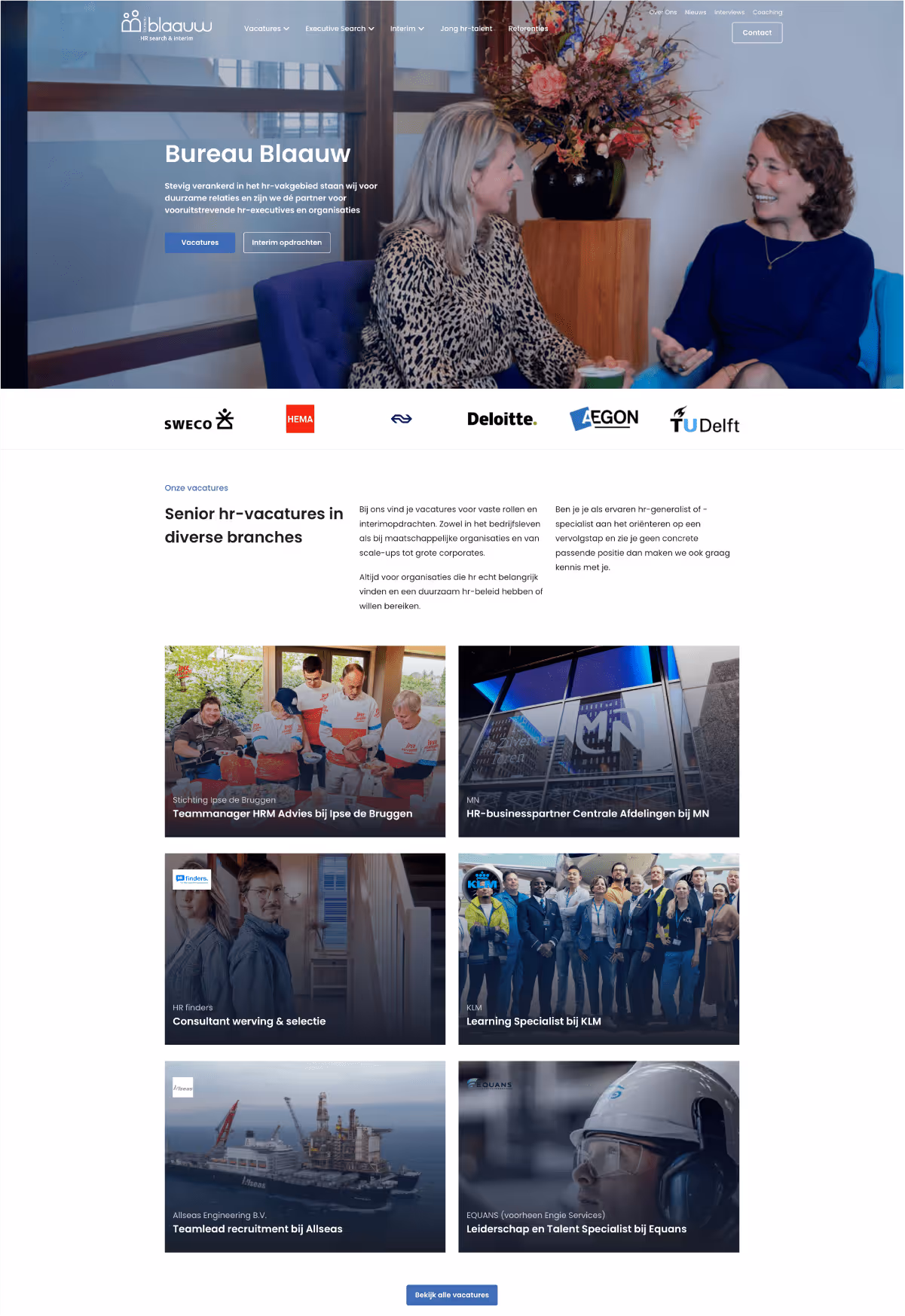 Website van Bureau Blaauw