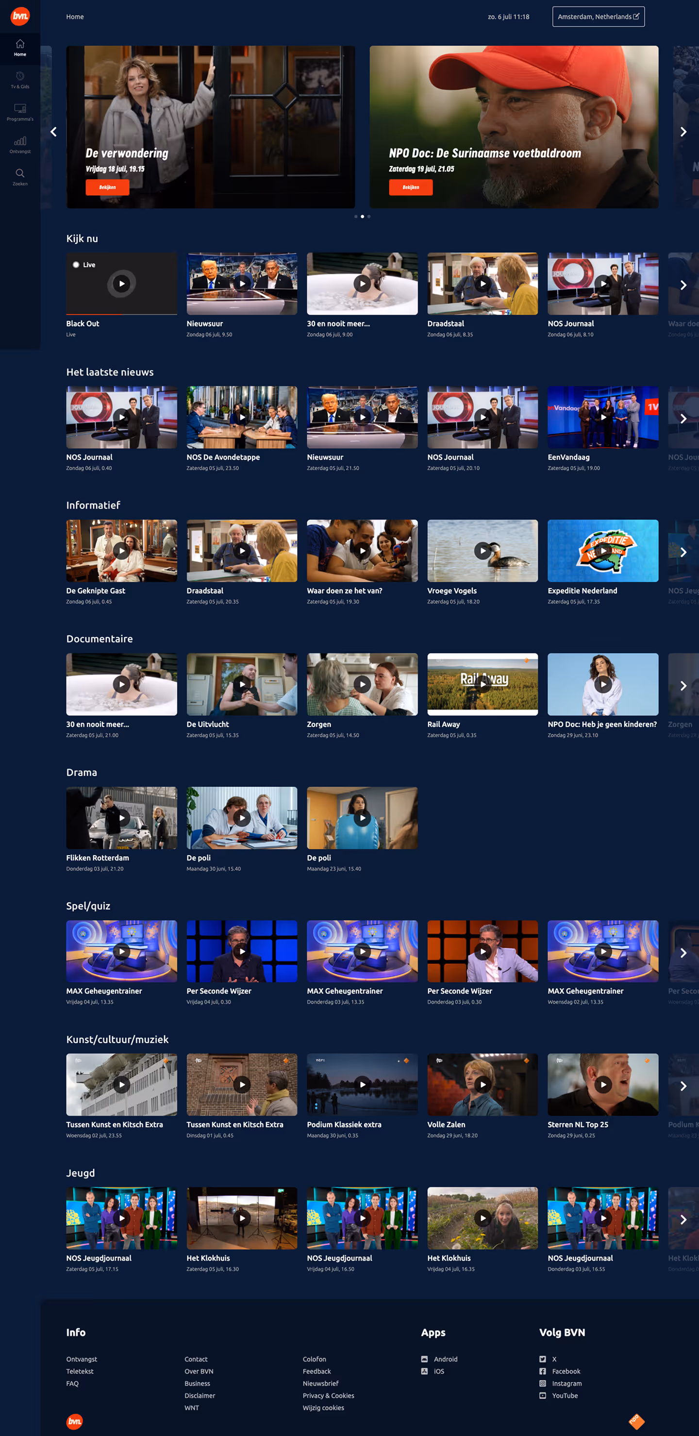 Website en app van BVN