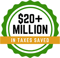 $20+ Million in Taxes Saved Badge