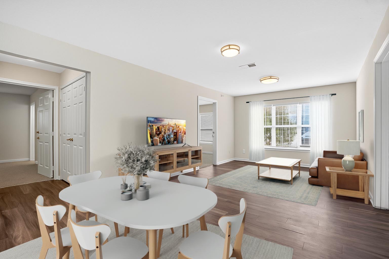 Virtually Staged C2P Living Area