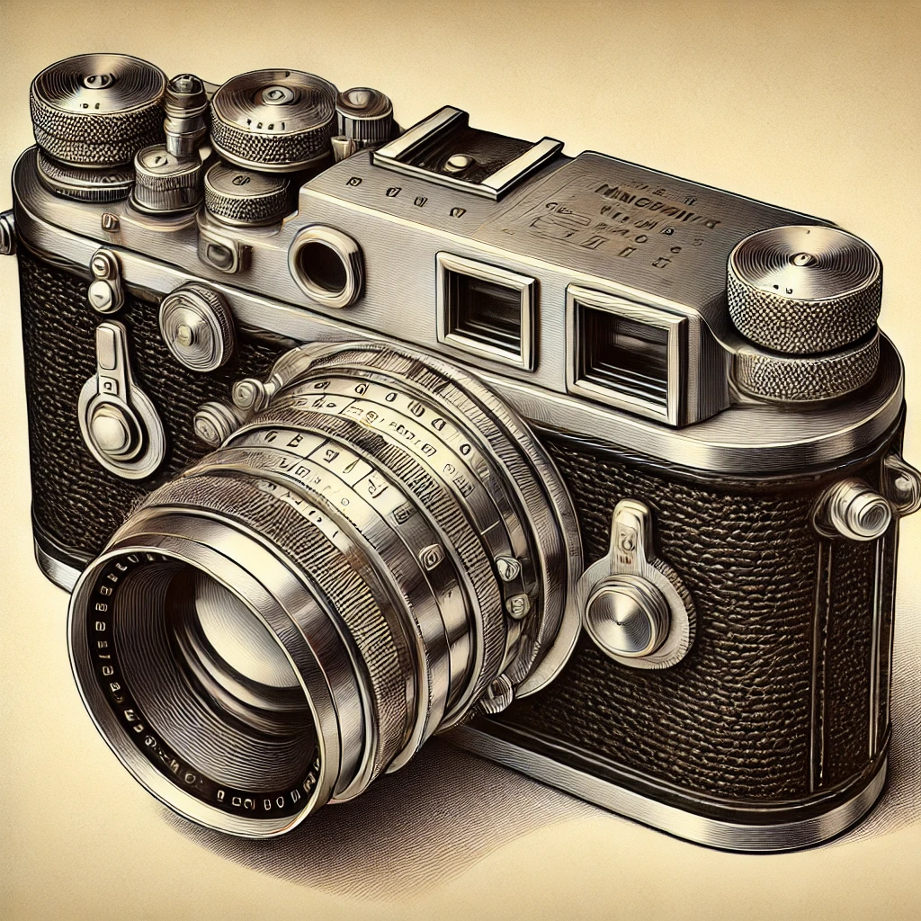 A very beautiful vintage camera