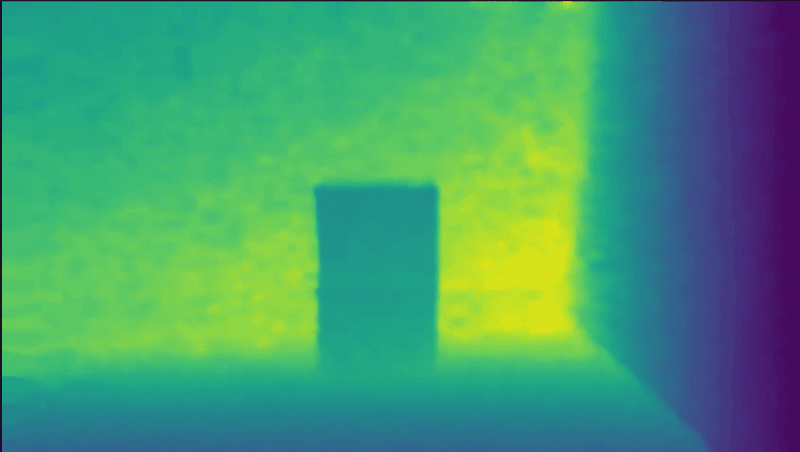 volume computation processed depth image with boxes