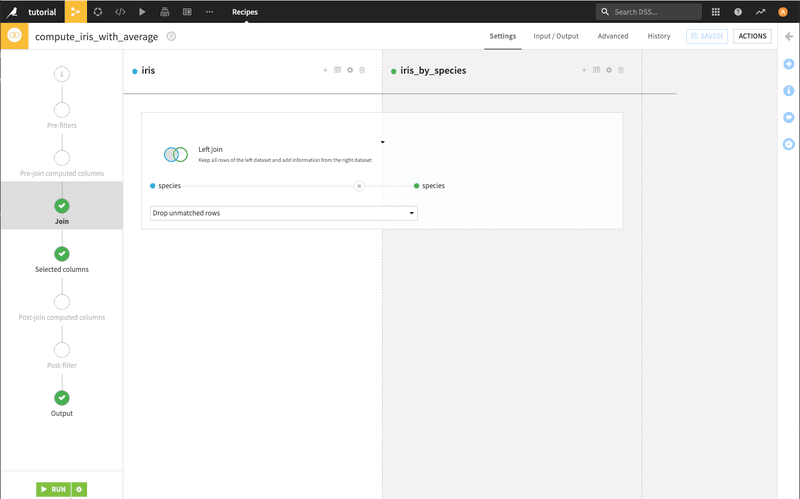 Dataiku join dataset