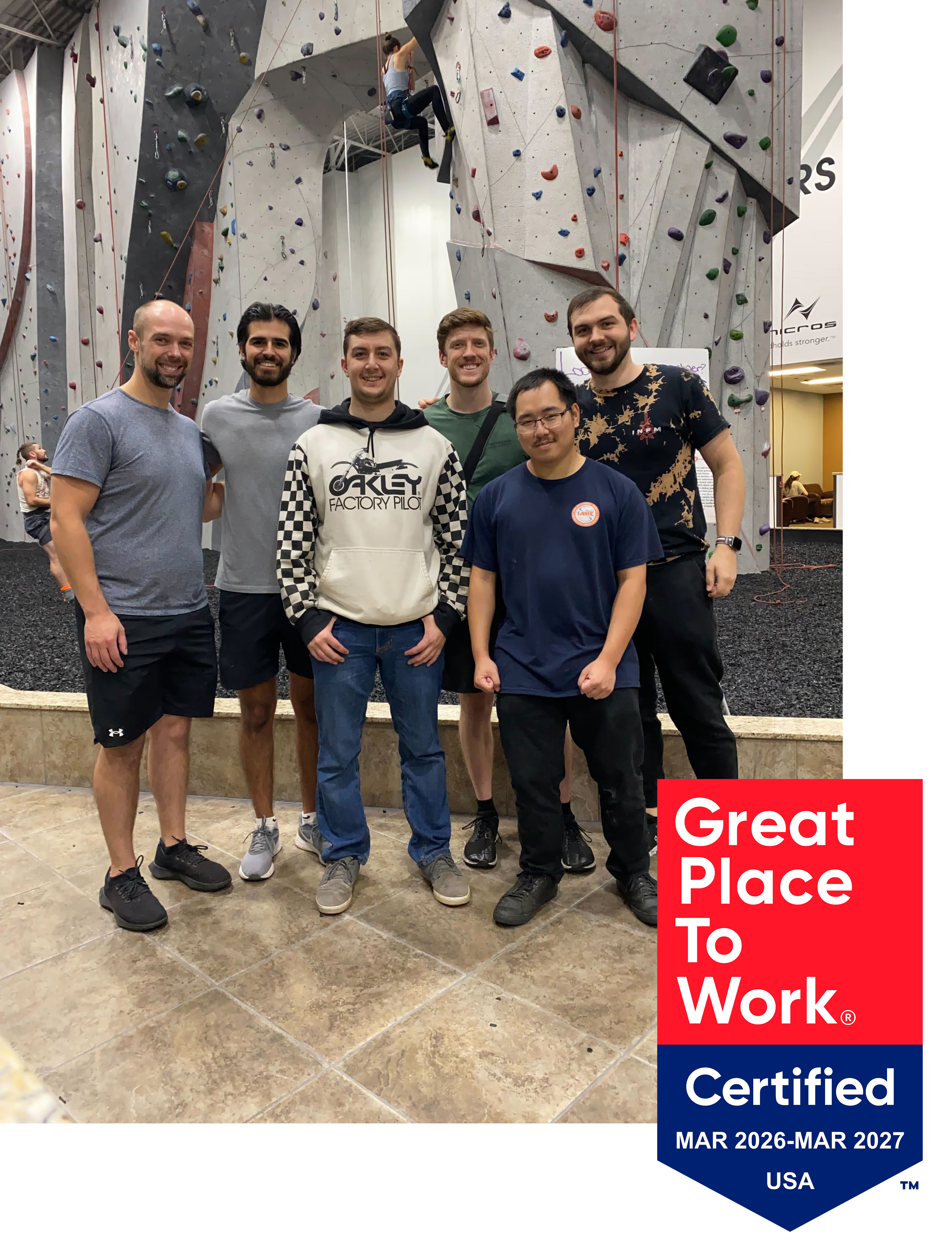 Great place to work team photo