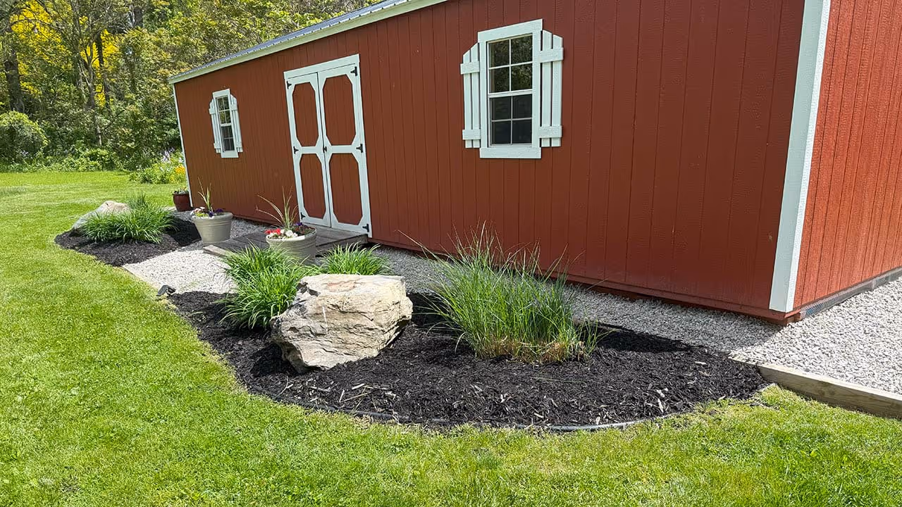 CJ’s Lawn Care team on-site at Michigan property