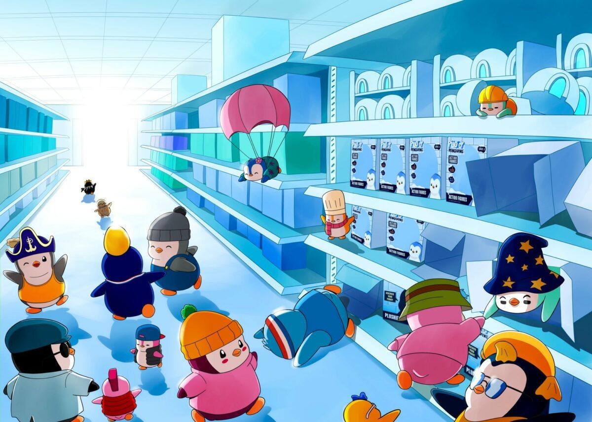 Cartoon penguins in a storeAI-generated content may be incorrect.
