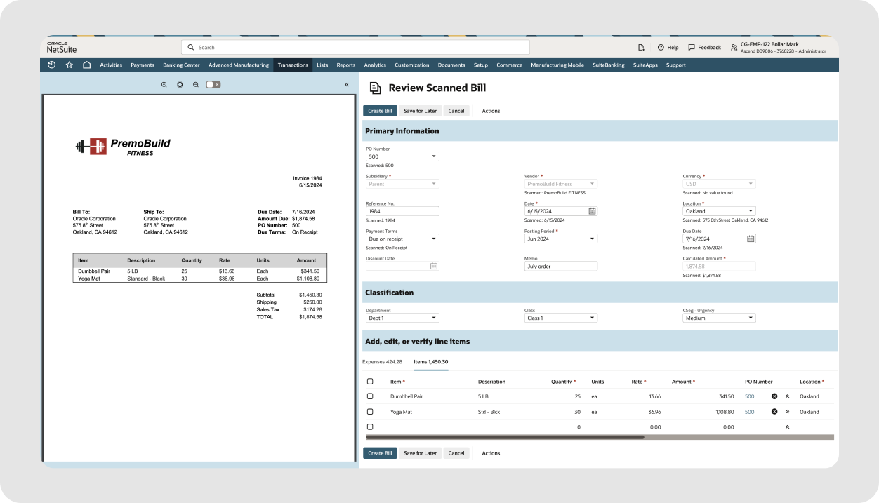 Enterprise resource planning tool — NetSuite dashboard provides insights for larger companies