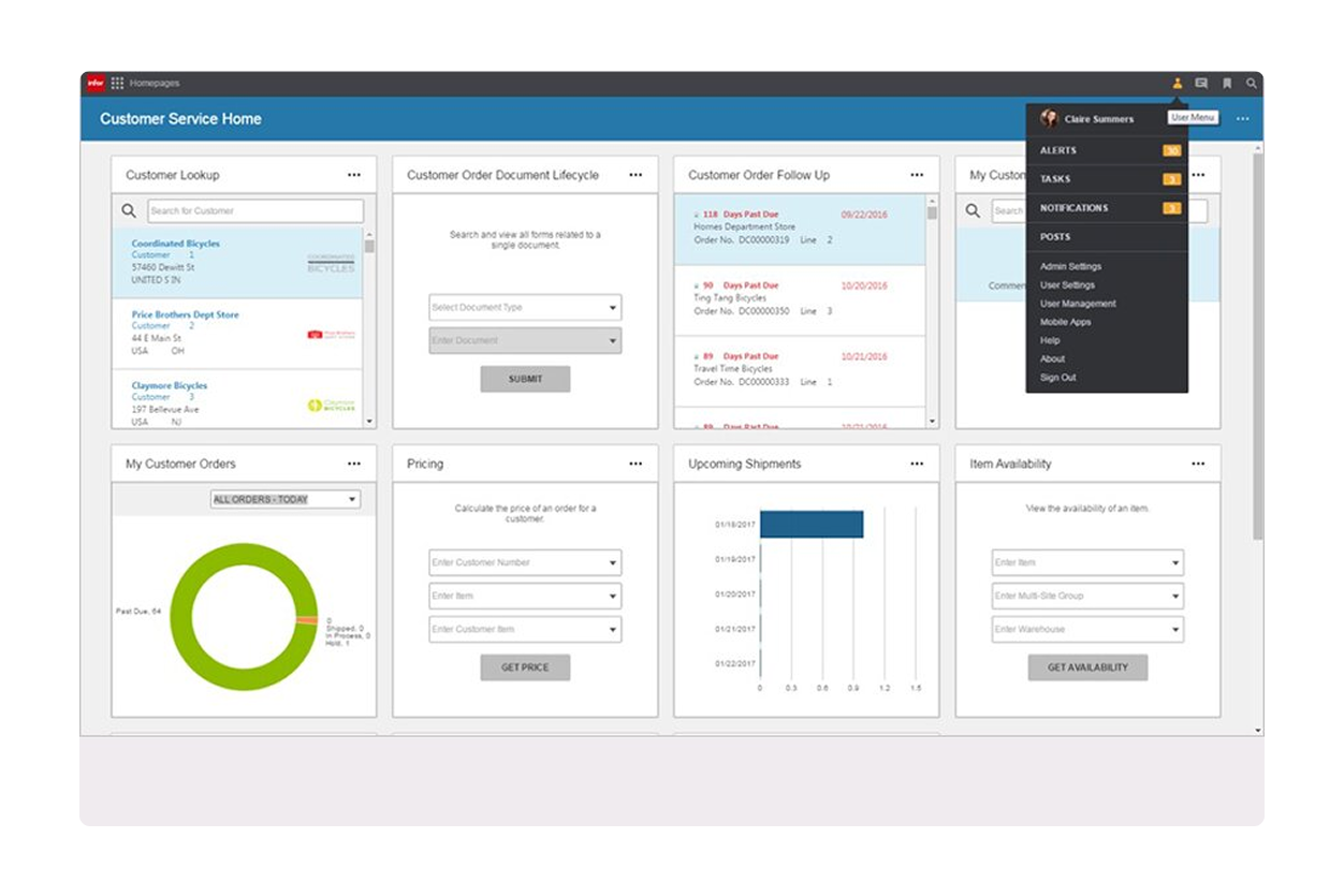 Infor CloudSuite erp software for small and medium enterprises