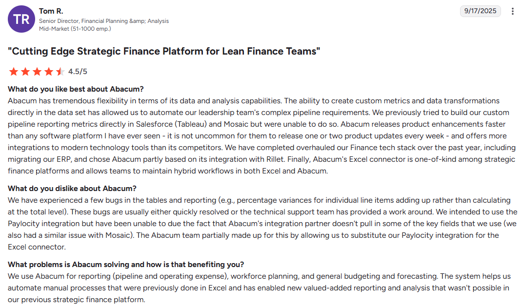 Abacum software review