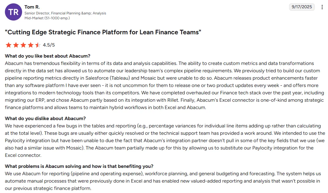 Abacum software review
