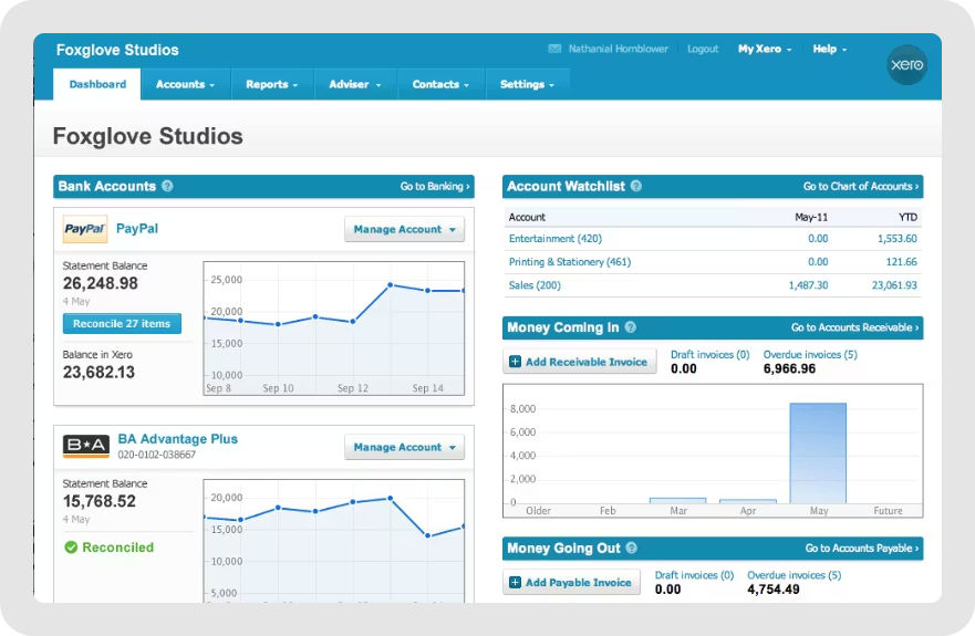 Xero accounting software