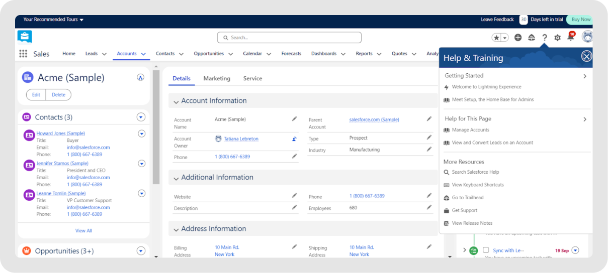 Salesforce CRM connects to NetSuite