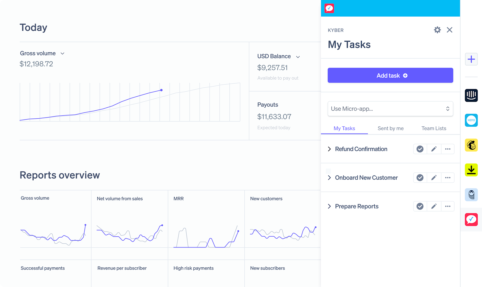 Stripe connects to Xero invoices 