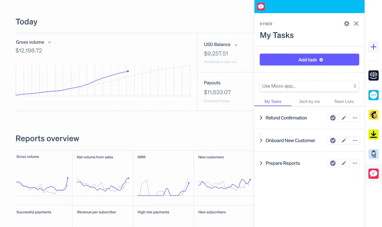 Stripe connects to Xero invoices