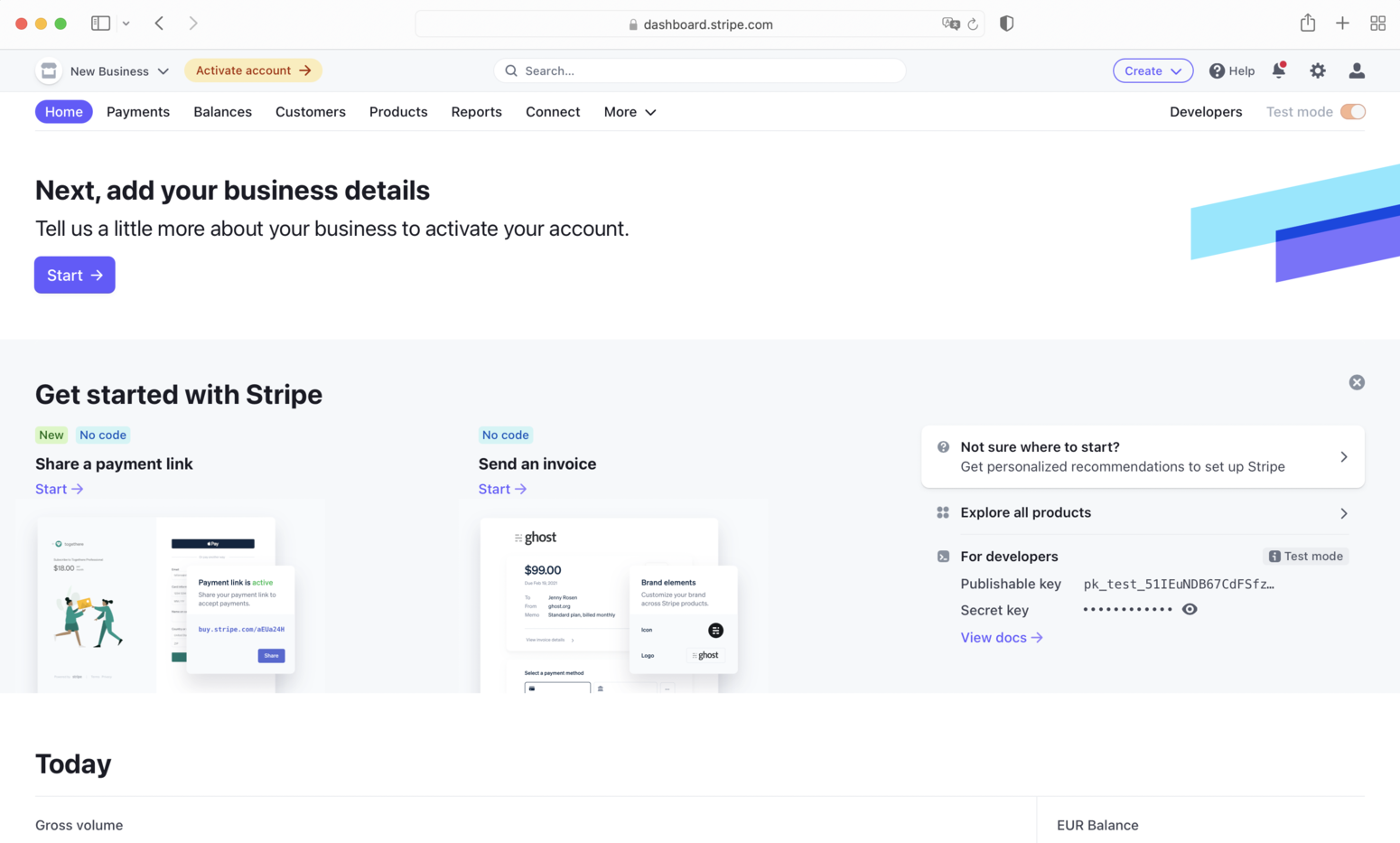 Stripe payments and revenue tracking