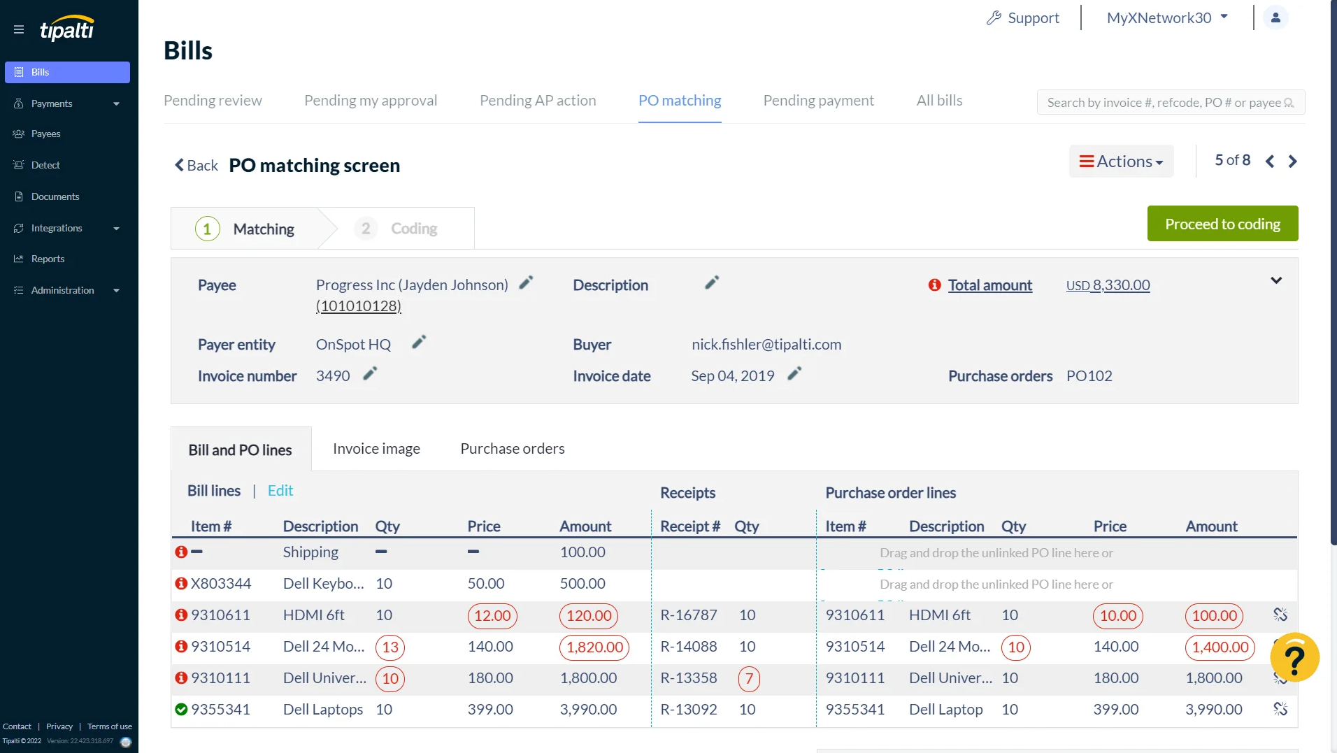 Tipalti - connect Dynamics with external data sources on your accounts payable