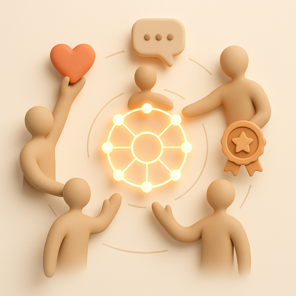 Image showing figures representing community and loyalty