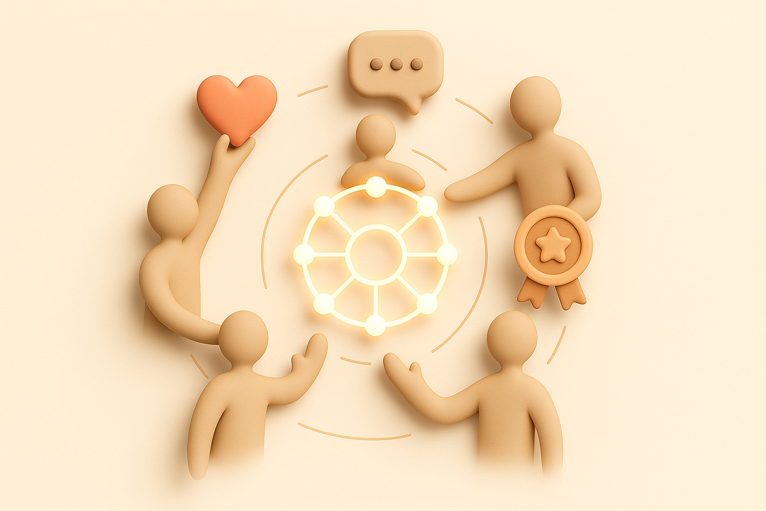 Image showing figures representing community and loyalty