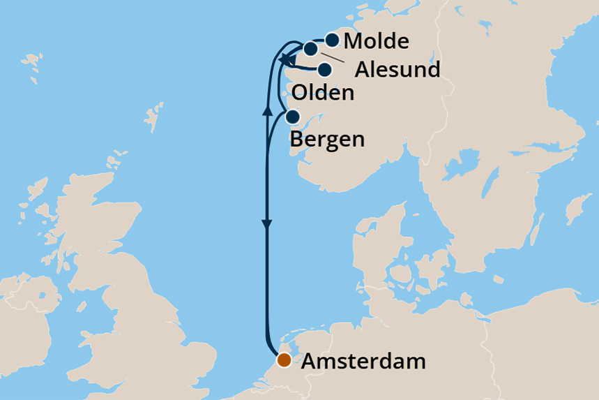 Norway - Cruise Map
